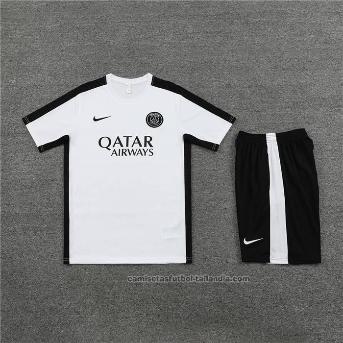 Chandal del Paris Saint-Germain Manga Corta 23/24 Blanco - Pantalon Corto